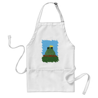 Whimsical Frog Prince met Crown Standaard Schort