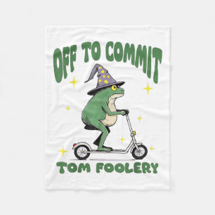 Whimsical Frog Wizard gaat Tom voor gek zetten Fleece Deken