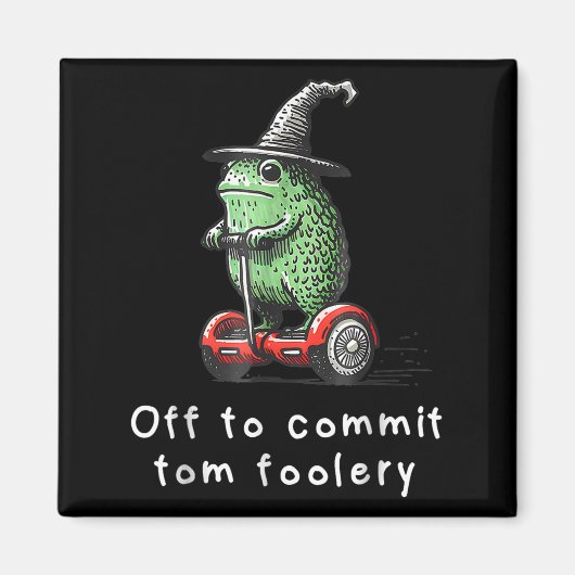 Whimsical Frog Wizard gaat Tom voor gek zetten Magneet (Voorkant)
