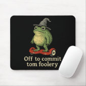 Whimsical Frog Wizard gaat Tom voor gek zetten Muismat (Met muis)