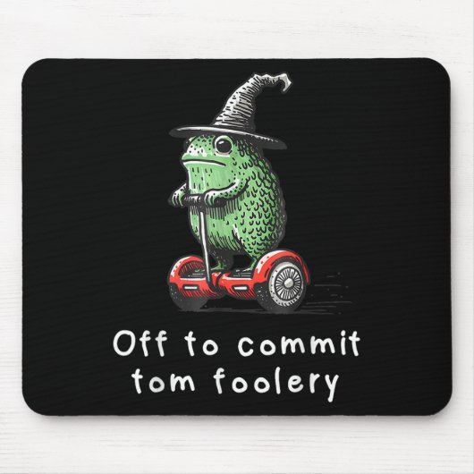 Whimsical Frog Wizard gaat Tom voor gek zetten Muismat (Voorkant)