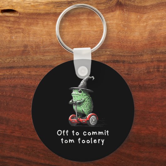 Whimsical Frog Wizard gaat Tom voor gek zetten Sleutelhanger (Voorkant)