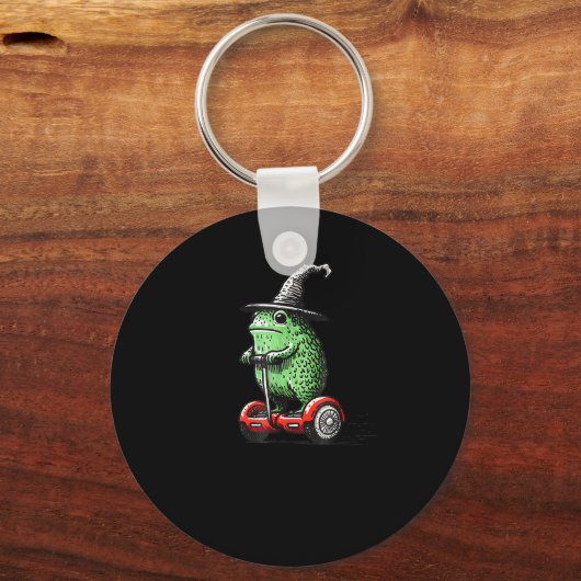 Whimsical Frog Wizard Off To Commit Tom Foolery Fr Sleutelhanger (Voorkant)