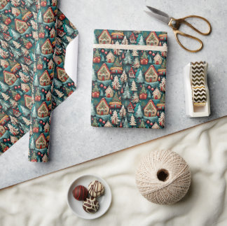 Whimsical Fun Christmas Wrapping Papier