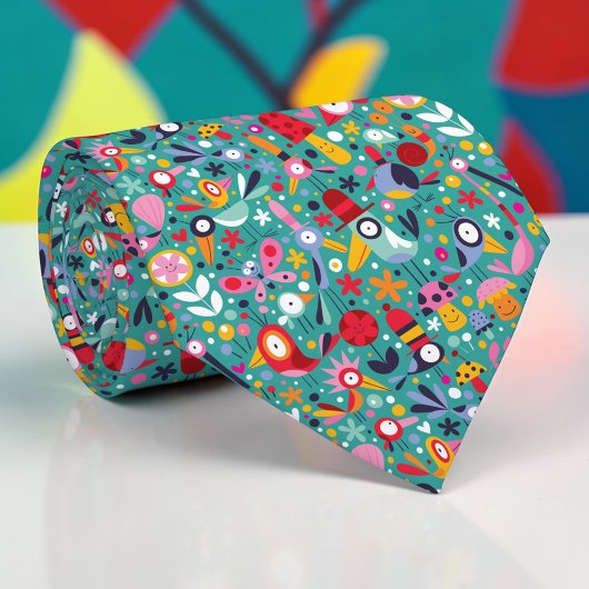 Whimsical Fun Custom Necktie Tie Stropdas