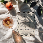 Whimsical fun Rocket wedding invitation