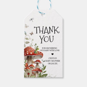 Whimsical Fungi Mushroom Favor Tags Cadeaulabel