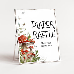 Whimsical Fungi Mushroom Herfst Luier Raffle Poster