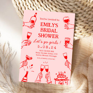 Whimsical Funky Eigenzinnige hand Tekenen Vrijgeze Kaart