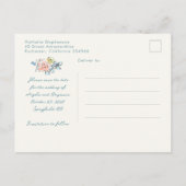 Whimsical Funky Hand Drawn Bows Save The Date Aankondigingskaart (Achterkant)