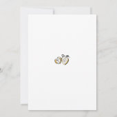 Whimsical Funky Hand Drawn Fall Bridal Shower Kaart (Achterkant)