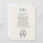 Whimsical Funky Hand Drawn Wedding Photo Bedankkaart (Achterkant)