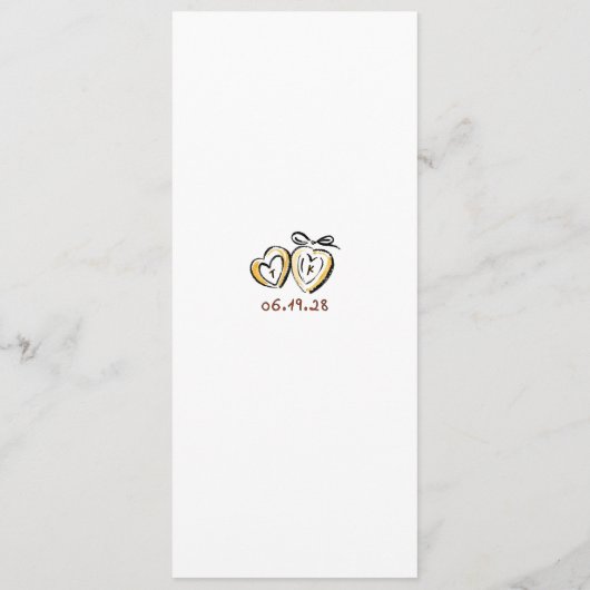 Whimsical Funky Handwritten Fall Wedding Menu (Dos)