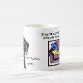 Whimsical Funny Black Great Dane Innocent Koffiemok (Center)