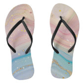 Whimsical Galaxy Space en Sterren Teenslippers (Voetbed)