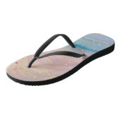 Whimsical Galaxy Space en Sterren Teenslippers (Schuin)