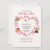Whimsical Galentines Invitation Vintage Phone (Devant)