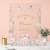 Whimsical garden Fairy First Birthday Welcome (Mariage)