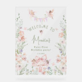 Whimsical garden Fairy First Birthday Welcome Acryl Bord (Voorkant)