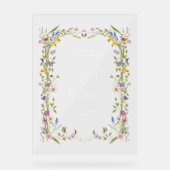 Whimsical Garden Fleur sauvage Mariage Bienvenue (Recto)