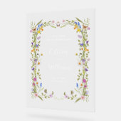 Whimsical Garden Fleur sauvage Mariage Bienvenue (Angle)