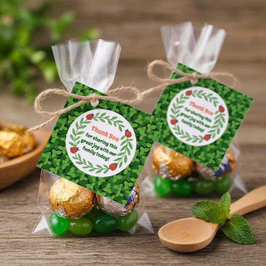 Whimsical Garden Party Bedankt Label