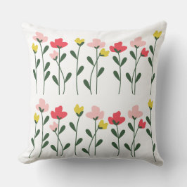 Whimsical Garden Rows Pillows Kussen
