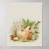 Whimsical Garden Storybook kids Poster (Devant)
