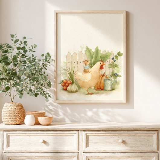 Whimsical Garden Storybook kids Poster