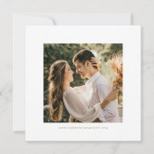 Whimsical Garden Wildflower bruiloft Save The Date (Achterkant)