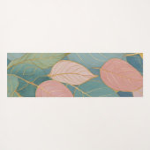 Whimsical gebladerte: pastel verlaat yogamat (Achterkant (horizontaal))