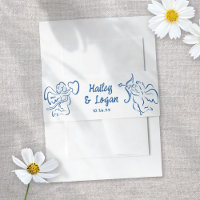 Whimsical Geïllustreerde Cupido Modern Leuke bruil