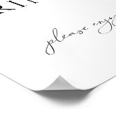 Whimsical Gender Neutral Baby shower Drinken Teken Poster (Hoek)