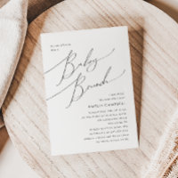 Whimsical Genre Neutre Baby Brunch Invitation