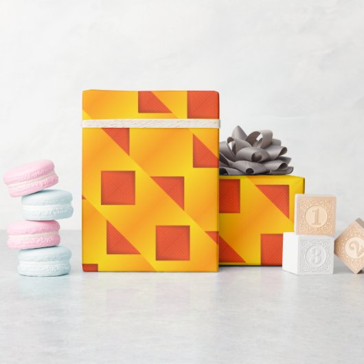 Whimsical geometrisch inpakpapier (Baby Shower)