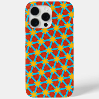 Whimsical geometrisch patroon iPhone 15 pro max hoesje