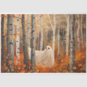 Whimsical Ghost Autumn Bossen Herfst Decoupage Tissuepapier (Voorkant)