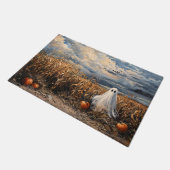 Whimsical Ghost Corn Field Pumpkins Deurmat (Schuin)