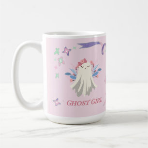Whimsical Ghost Girl Fun Pastel Halloween Party Koffiemok