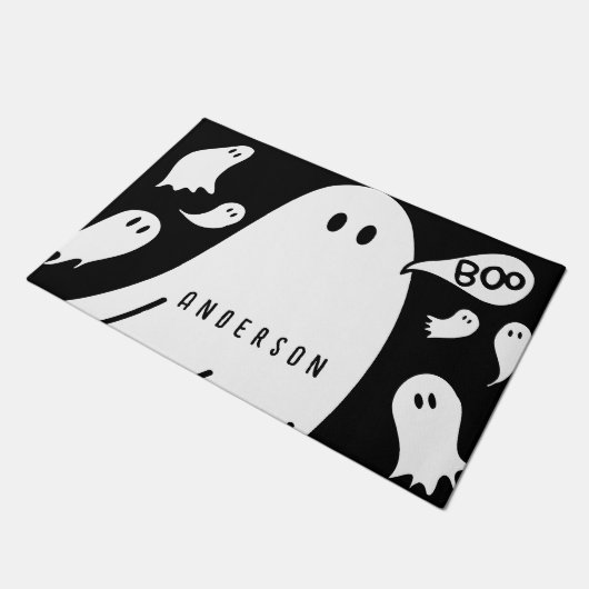 Whimsical Ghosts aangepaste naam Deurmat (Schuin)