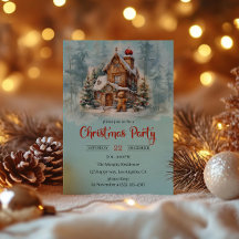 Whimsical Gingerbread House Christmas Party