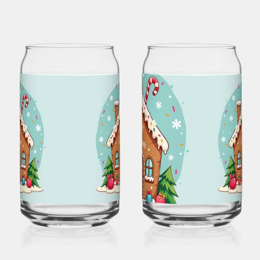 Whimsical Gingerbread House Christmas Scene (Droite)