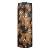 Whimsical Gingerbread Men Array Thermosbeker (Achterkant)