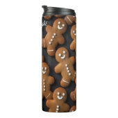 Whimsical Gingerbread Men Array Thermosbeker (Geroteerd rechts)