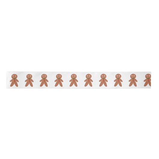 Whimsical Gingerbrood Man Kerstmis Lint (Voorkant)