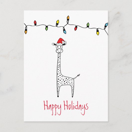 Whimsical-Giraffe Briefkaart (Voorkant)