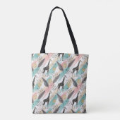 Whimsical Giraffe Polka Dot Pattern – Pastel Draagtas (Achterkant)