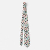 Whimsical Giraffe Polka Dot Pattern – Pastel Stropdas (Achterkant)