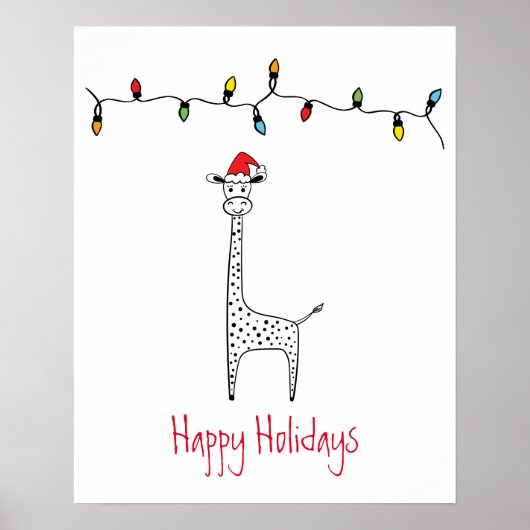 Whimsical-Giraffe Poster (Voorkant)