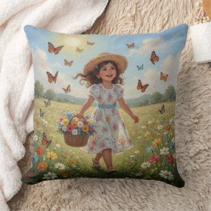 Whimsical Girl Kussen